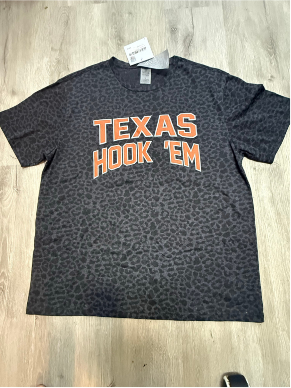 Women's Gameday Couture Texas Hook 'Em Tee, Size L, Black and Orange